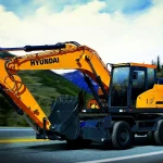 Колесный экскаватор Hyundai R210W-9S