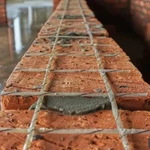 Фото №10 Сетка стеклопластиковая композитная 2,5мм 55м, ячейка 50*50мм для бетонирования