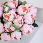 Фото №2 Пион букет. Силиконовые цветы (искусственные цветы)