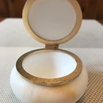 Фото №6 Шкатулка "Серый кот" из натурального камня Селенит