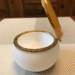 фото Шкатулка "Бабочка" из натурального камня Селенит