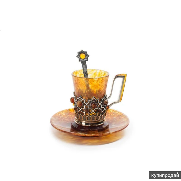 Фото Кофейная чашка "Визирь" из балтийского янтаря