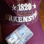 Фото №3 Кепка Birkenstock бордовая