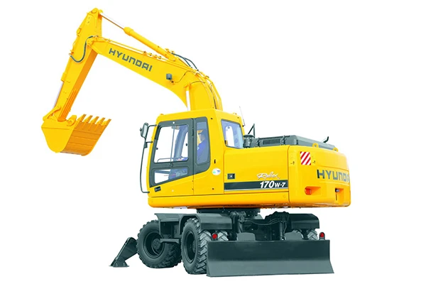Фото Аренда Экскаватор колесный Hyundai-R-170W-7 (гидромолот)