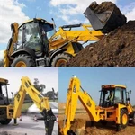 Аренда экскаватора-погрузчика JCB гидромолота. бур