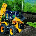 Экскаватор погрузчик jcb 5cx ямобур гидромолот