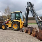 Экскаватор-погрузчик JCB 3CX + гидромолот, ямобур