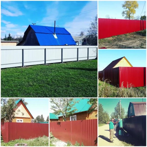 Фото Строим Заборы из профнастила,металоштакетника