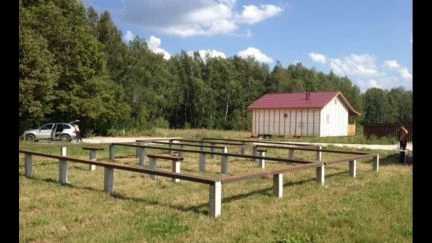 Фото Фундамент на железобетонных сваях для частного дом