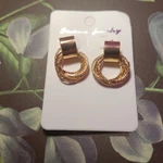 фото Золотые серьги бижутерия