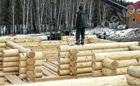 Фото Деревянные срубы из бревна