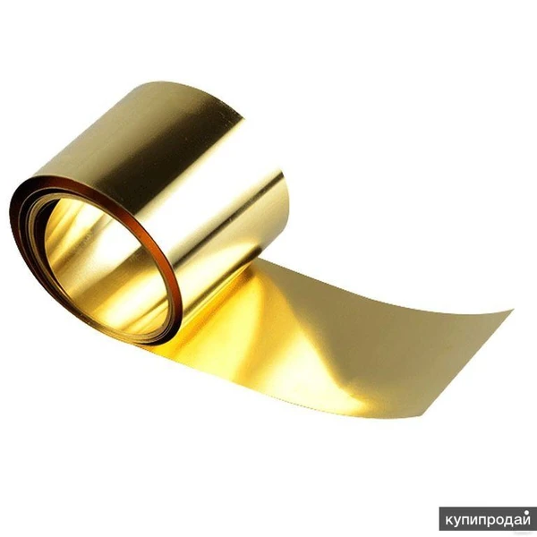 Фото Латунная лента Марка: Л63; Л63т; Л63м…, s= 0,05-8 мм, Ширина: 0,1-670 мм