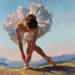 Картина маслом «Балерина»