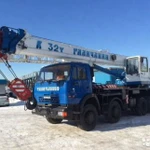 Услуги автокрана 32 тонны