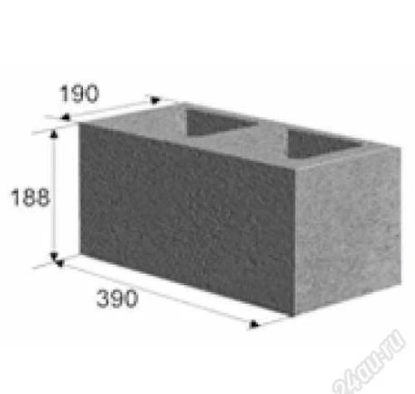 Фото Блок строительный (20*20*40) минус 1-2 руб.если заказ.сейчас