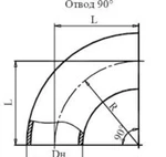 Фото №2 Отводы крутоизогнутые 90° ГОСТ 17375-2001