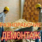 Услуги разнорабочих, демонтаж, грузчики