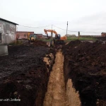 Фото №5 Рытьё траншей под водопровод и канализацию