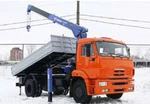 фото КамАЗ-43253 (самосвал) с манипулятором Tadano TM-ZE 504HS