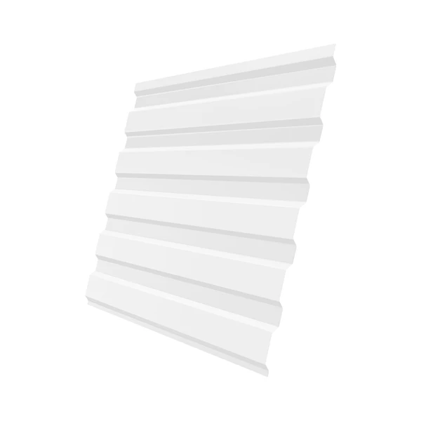 Фото Профнастил C20 0.4 PE RAL 9003 Сигнальный белый