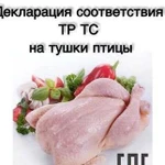 Сертификация тушек курицы, индеек, домашней птицы