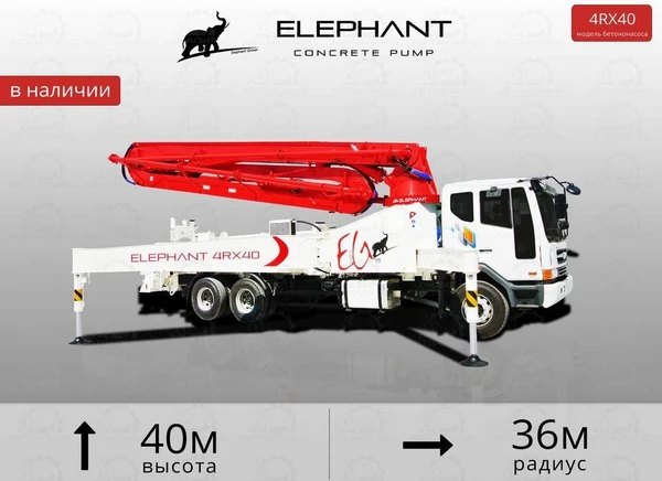 Фото Автобетононасос Elephant 4R40