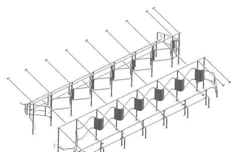 Фото Каркас доильного зала "Ёлочка", "Паралель", "Карусель".