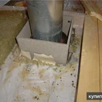 Фото №11 Вермикулит теплоизоляция дымохода, проходного узла (домов, бань), джут шкант