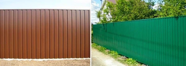 Фото Забор из профнстила