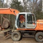 Аренда экскаватора колёсного Hitachi EX 165W