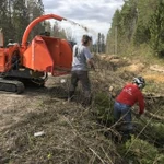 Аренда гусеничного измельчителя веток