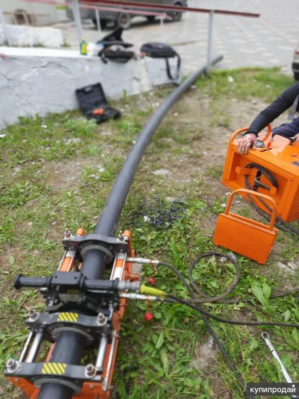 Фото Сварка ПНД труб большого диаметра
