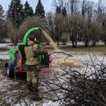 Измельчитель веток и древесины в аренду.