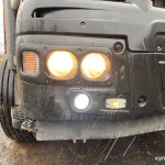 Фото №3 Фары маз 6501 ваз 2106 на железный бампер