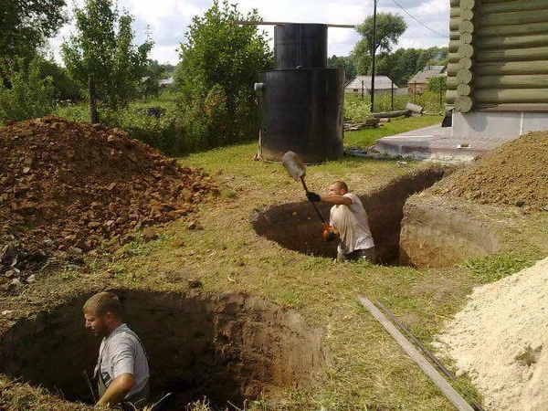 Фото Копка земли. Землекопы.Земляные работы