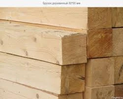 Фото Брусок 50*50 мм деревянный
