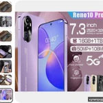 фото Смартфон Русский смартфон Reno10 pro+ 7,3 дюйма смартфон OPPO Reno10 pro+ Золото