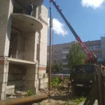 Фото №8  Фундаменты из забивных ж/б 150х150 и трубобетонных свай.