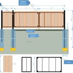 Изготовление и установка ворот + перестановка заборной секции (кимрский район)