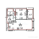 Фото №2 1-к квартира, 37 м2, 11/13 эт.