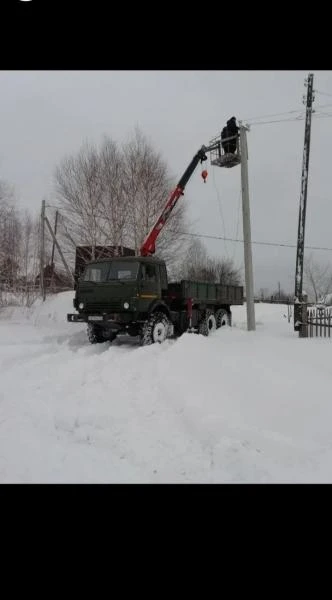 Фото Вездеход манипулятор автовышка камаз 4310