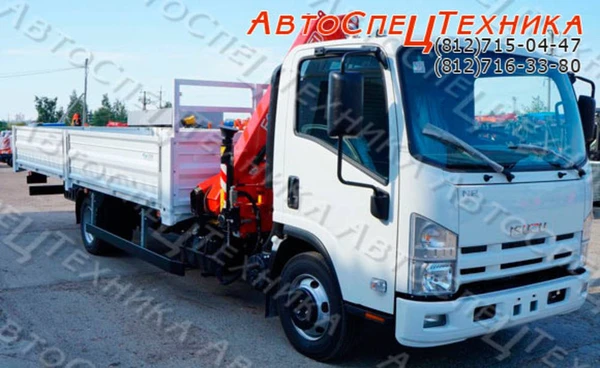 Фото ISUZU NPR 75LM с манипулятором FASSI 65A.0.21 (в наличии)