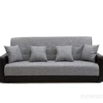 Фото №2 Диван Книжка Рогожка серая