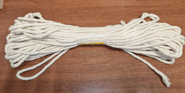 Фото Шнур плетеный хлопчатобумажный 5 мм*20 m