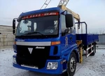 фото Грузовик бортовой Foton 4x2 с краном манипулятором