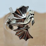фото Кольцо серебряное Дракон с крыльями.
