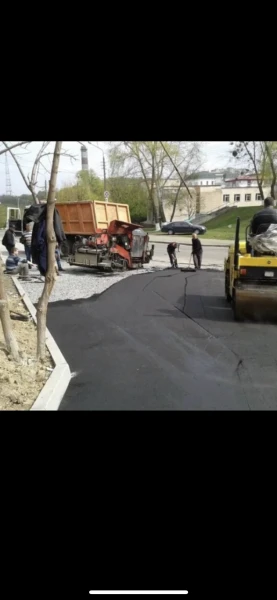 Фото Укладка асфальта асфальтирование дорог 