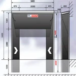 Фото №2 Занавесочный герметизатор 3400*3400*600мм