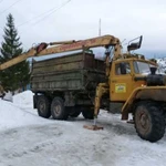 Самосвал самопогрузчик с грейферным захватом