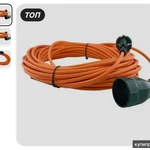 Фото №2 Удлинитель силовой шнур GLANZEN штепс. гнездо ПВС 2х0,75 20 м арт. ES-20-001